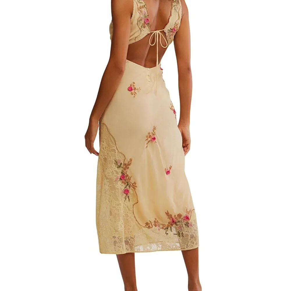 Free People Meet Again Midi Dress - Picture 3 of 7